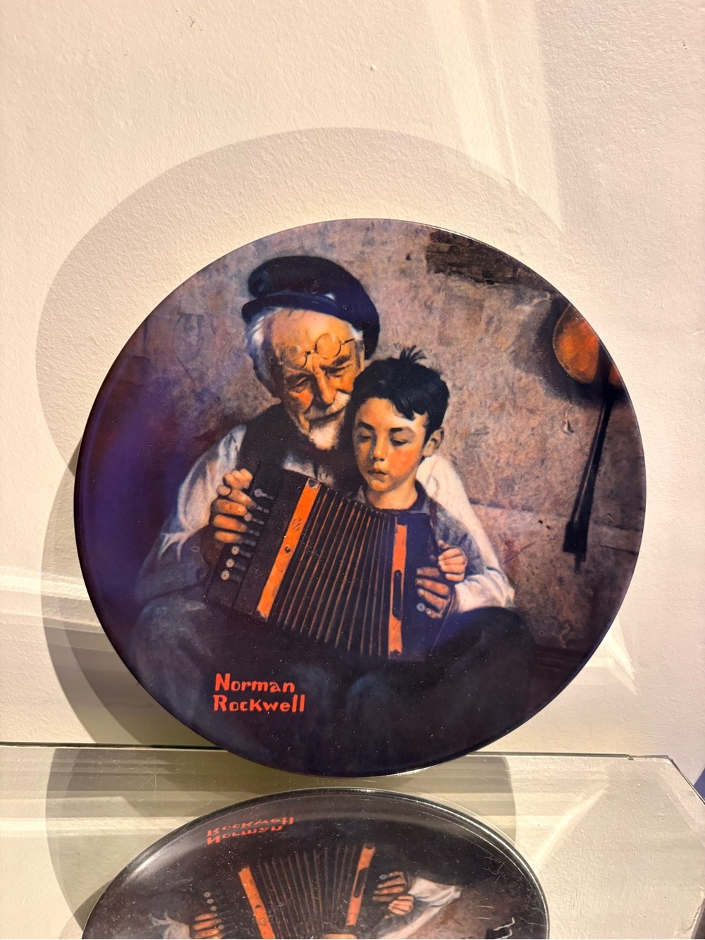 Vintage Norman Rockwell The Music Maker Plate